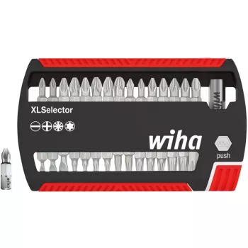 Wiha XSelector conjunto de 31 bits com bits fenda, Phillips, Pozidriv e TORX 29417