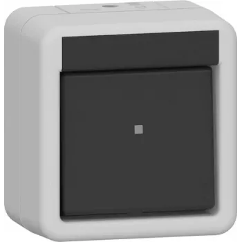 GIRA interruptor basculante 310230 desligado 2 pol WG AP cinzento (310230)