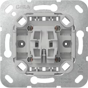 GIRA 381700 mecanismo de comutador de cruzamento, embutir, 10 A, 250 V, terminais de parafuso, sem garras, para System 55