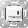 Gira mecanismo de tomada SCHUKO com USB Type-C PD, 16 A, 250 V, embutir, preto 236200