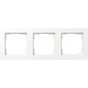Gira E1 Moldura de cobertura tripla, branco puro mate (0213151)