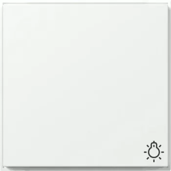 Gira TX44 tecla com símbolo de luz, branco seda mate 328566