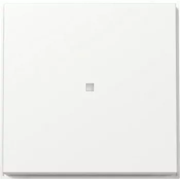 Tecla Gira TX44 com janela de controlo, branco puro acetinado 329066