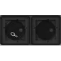 Caixa de encastrar Gira System 106 2 funções, preto 551200