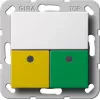 GIRA 291503 Conjunto de chamada de emergência para gabinete System 55 branco puro