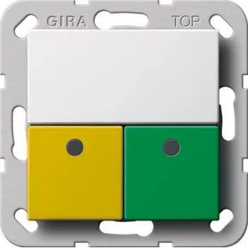 GIRA 291503 Conjunto de chamada de emergência para gabinete System 55 branco puro