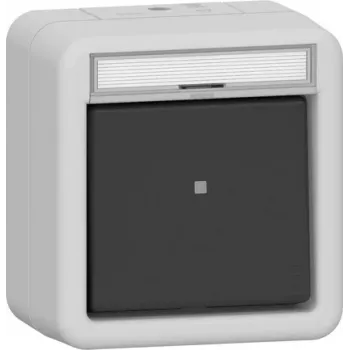 GIRA Interruptor de tecla 315230 NO contacto sMK BSF WG AP cinzento