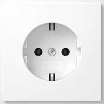 Gira TX_44 Tomada Schuko 1 tomada encastrada 16 A 250 V branco puro brilhante 418866