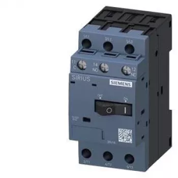 Siemens SIRIUS 3RV1 Disjuntor de proteção de motor 3RV1611-1AG14, 0,7-1,0 A, 3 polos, terminais de parafuso