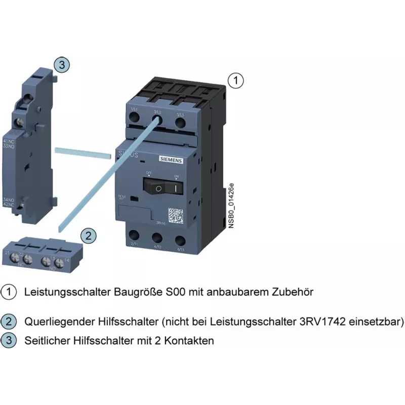 Siemens 3RV1611-1AG14 disjuntor de proteção de motor