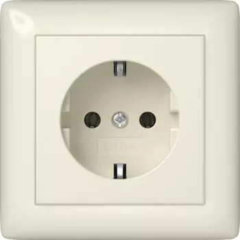 Gira 444001 Tomada SCHUKO Standard 55, branco puro brilhante, 16 A, 250 V, montagem encastrada