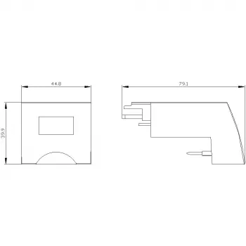 SIEMENS SIRIUS 3RV2917-5AA00 conector para disjuntor S00, terminal de mola, configuração simples