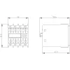 Siemens SIRIUS bloco de contactos auxiliares 1NO+3NC, montagem frontal, terminais de parafuso, 3RH2911-2HA13