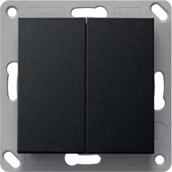 Gira BT transmissor de parede 2 canais preto 2462005