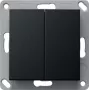 Gira BT transmissor de parede 2 canais preto 2462005