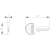 Siemens chave para interruptor de chave, número de fecho 455 3SU19500FC800AA0