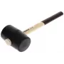 Gedore 226 E-4 martelo de borracha 380 mm, cabeça de borracha preta, cabo de freixo 8826070