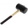 Gedore 226 E-4 martelo de borracha 380 mm, cabeça de borracha preta, cabo de freixo 8826070