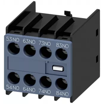 Siemens 3RH2911-1XA40-0MA0 bloco de contactos auxiliares, 4 NO, ligação por parafuso, montagem lateral para SIRIUS 3RH2/3RT2
