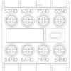 Siemens 3RH2911-1XA40-0MA0 bloco de contactos auxiliares, 4 NO, ligação por parafuso, montagem lateral para SIRIUS 3RH2/3RT2