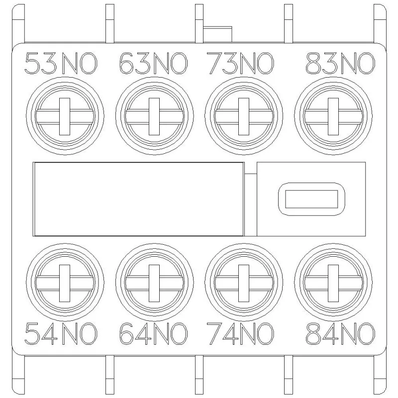 Siemens 3RH2911-1XA40-0MA0 bloco de contactos auxiliares, 4 NO, ligação por parafuso, montagem lateral para SIRIUS 3RH2/3RT2