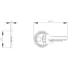 Siemens SIRIUS ACT chave para interruptor de chave, número de fecho S1, metal, prateado 3SU19500FD800AA0