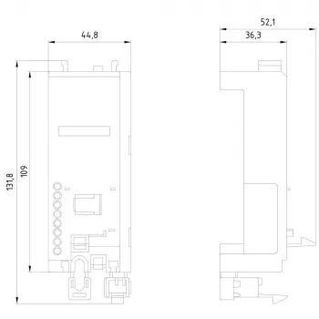 Siemens SIRIUS módulo de ligação para disjuntor 3RV2 e contactores 3RT2, S00/S0, 3RV2917-7AA00