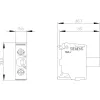 SIEMENS módulo LED com LED integrado, vermelho, 24 V AC/DC, terminal de parafuso, SIRIUS ACT 3SU14012BB201AA0