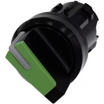 Elemento frontal de seletor Siemens SIRIUS ACT, plástico, verde, 22 mm, 2 posições, O-I, com retenção 3SU1002-2BF40-0AA0