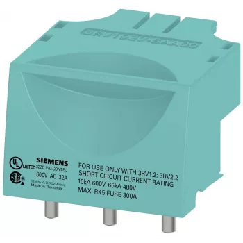 Módulo de ligação Siemens SIRIUS 3RV19275AA00 para disjuntores de proteção de motor 3RV2 e contactores 3RT2, tamanho S0, 3 polos