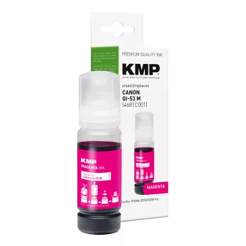 Frasco de tinta de recarga magenta KMP 60 ml para Canon GI-53M (4681C001) 1583,0006