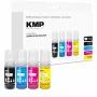 Conjunto de tinta de recarga KMP para Canon GI-55BK/C/M/Y, 4x70 ml embalagem combinada (preto, ciano, magenta, amarelo) 1587,0005