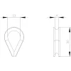 Roldana de cabo Siemens SIRIUS 3SE7, aço galvanizado, pack de 4 (3SE7930-1AD)