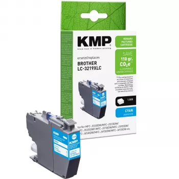 Tinteiro ciano de alta capacidade KMP 1538,4003 compatível com Epson T0712