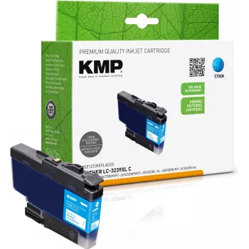 Tinteiro ciano compatível KMP para Brother LC-3239XLC (alta capacidade) 1543,4003