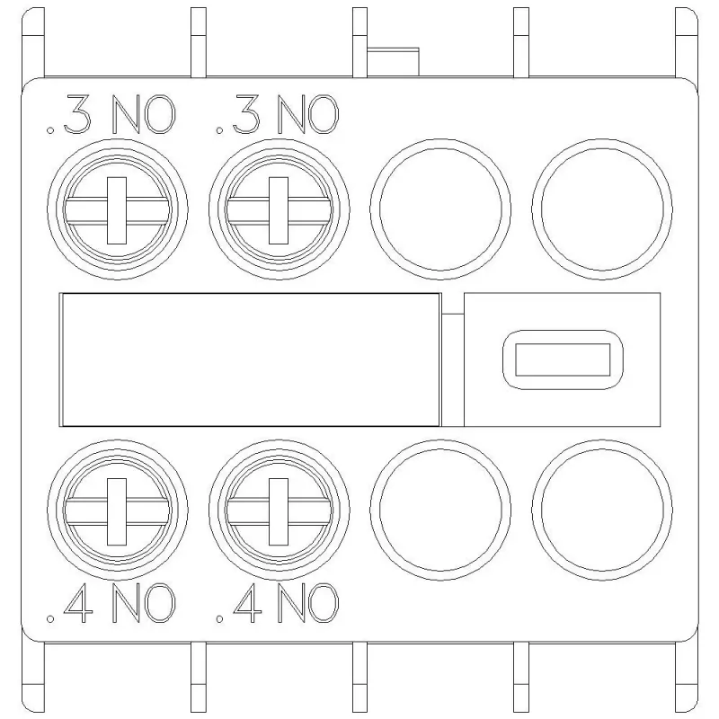 Siemens bloco de contactos auxiliares 3RH2911-1HA20, 2 NA, montagem frontal, terminais de parafuso
