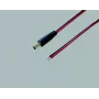 BKL Electronic 075143 cabo de ligação de baixa tensão, ficha DC 5,5 x 2,1 mm para extremidades abertas, 30 cm, preto