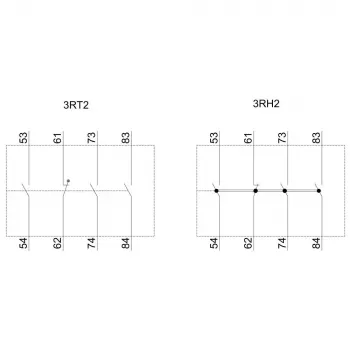Siemens 3RH2911-1XA31-0MA0 bloco de contactos auxiliares, 3NO+1NC, montagem frontal, terminais de parafuso