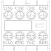Siemens 3RH2911-1XA31-0MA0 bloco de contactos auxiliares, 3NO+1NC, montagem frontal, terminais de parafuso