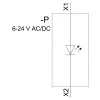 Siemens SIRIUS ACT módulo LED com LED integrado, AC/DC 6-24V, amarelo (3SU14011BG301AA0)