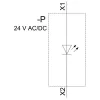 SIEMENS SIRIUS ACT módulo LED com LED integrado, 24V AC/DC, amarelo (3SU14012BB301AA0)