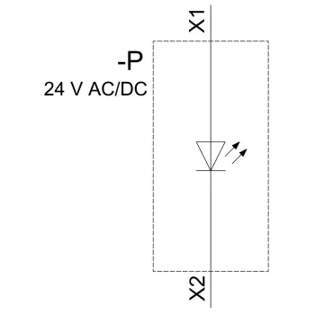 SIEMENS SIRIUS ACT módulo LED com LED integrado, 24V AC/DC, amarelo (3SU14012BB301AA0)