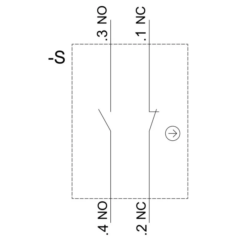 Módulo de contacto SIEMENS SIRIUS ACT 3SU1400-1AA10-3FA0, 1NO+1NC, borne de parafuso