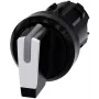 Elemento frontal de seletor Siemens SIRIUS ACT, plástico, branco, 2 posições, retenção, 22 mm 3SU1002-2BP60-0AA0