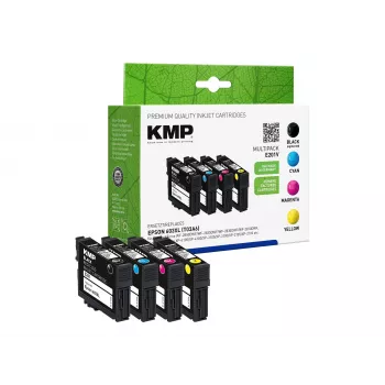 KMP MULTIPACK E201V - pack de 4 - preto, amarelo, ciano, magenta - compatível - cartucho de tinta (alternativa a: Epson 603XL) (1650,4005)