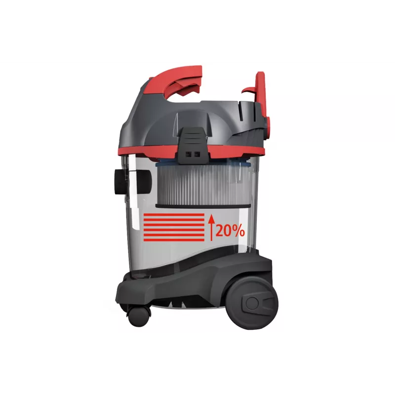 ELEKTROSTAR Starmix 016221 NSG uClean 1420 HK aspirador de líquidos e pós, 1400 W, 20 L, aço inoxidável