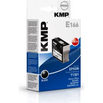 KMP E166 cartucho de tinta preto compatível para Epson Stylus Office & WorkForce (25 ml, High Yield, substitui T1301) 1618.4001