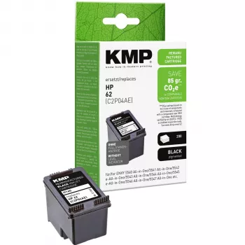 KMP H160 cartucho de tinta preto compatível para HP 62 (4 ml, C2P04AE) 1741.4801