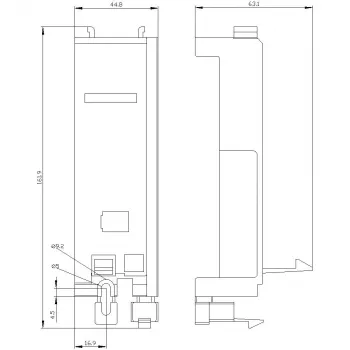 Siemens 3RV2927-7AA00 adaptador de montagem de contactor para disjuntor SIRIUS 3RV2 S2/S3