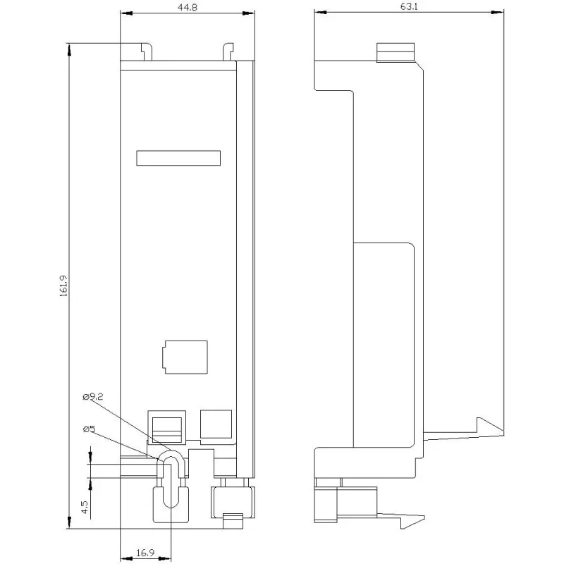 Siemens 3RV2927-7AA00 adaptador de montagem de contactor para disjuntor SIRIUS 3RV2 S2/S3